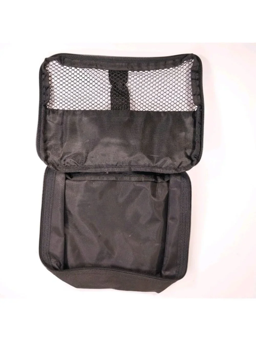 Black Samsonite Travel Toiletry Bag Cosmetic Make-up Pouch Mesh, Zippered